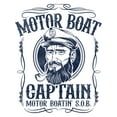 thumbnail image 2 of Motor Boat Captain Tshirt - Funny Graphic Tee, Humor Party Shirt, Casual Cotton T-Shirt for Men & Women, Streetwear, Gift for Friends, 2 of 7