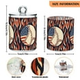 thumbnail image 5 of Yayeee 2 Pack Qtip Holder Bathroom Cotton Swab Canister with Lid Clear Dispenser Set, Baseball Pattern, 5 of 6