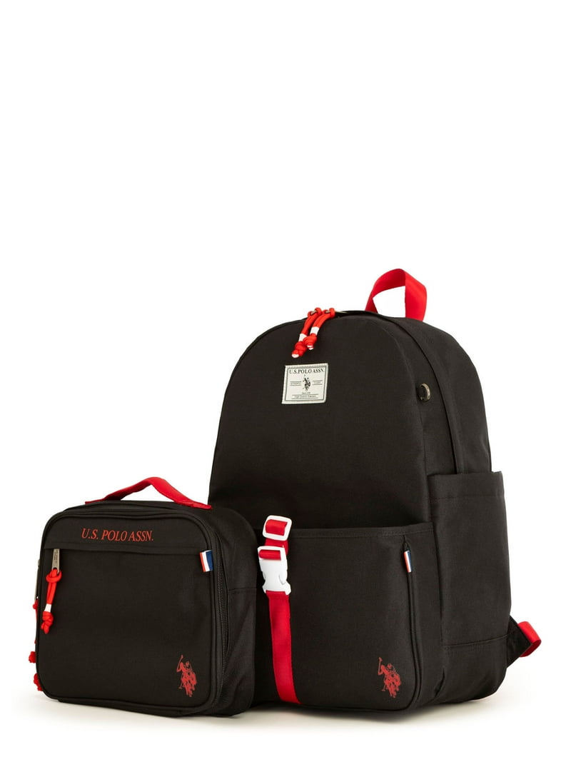 U.S. Polo Assn. Boys Water-Resistant Backpack, Lunch Tote