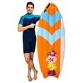 thumbnail image 1 of Decoración de tabla de surf inflable de 5.5 pies para fiestas de luau en la piscina, 1 of 8
