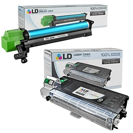 Compatible Replacements for Sharp AL s 2 Pack Includes: 1 AL100TD Black Laser Toner Cartridge  and 1 AL-100DR Laser Black Unit