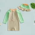 thumbnail image 2 of UAYOTSE Baby Sunsuit and Bucket Sun Hat Swim Set,Sizes 6-12 Months, 2 of 6
