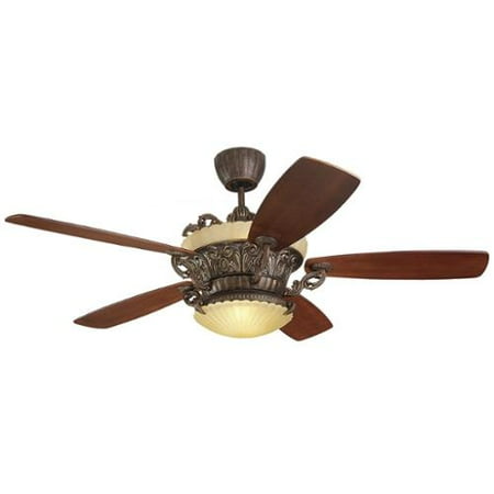 Tuscan Bronze Reflector - Monte Carlo Strasburg 56-inch 5-blade Tuscan Bronze Ceiling Fan