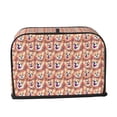 thumbnail image 2 of Sikiie Corgi Head with Floal Toaster Covers 2 Slice Dustproof Toaster Cover Bread Machine Cover, Dustproof Cover - 11.4" x 7.5" x 7.9", 2 of 7