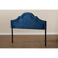 thumbnail image 5 of Baxton Studio Rita Velvet and Wood Full Headboard in Navy Blue, 5 of 7