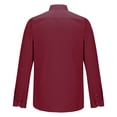 thumbnail image 5 of RXIRUCGD Chemise Homme Affaires Col Rabattu Bouton Perçage Manches Longues, Rouge, Taille : m, 5 of 5