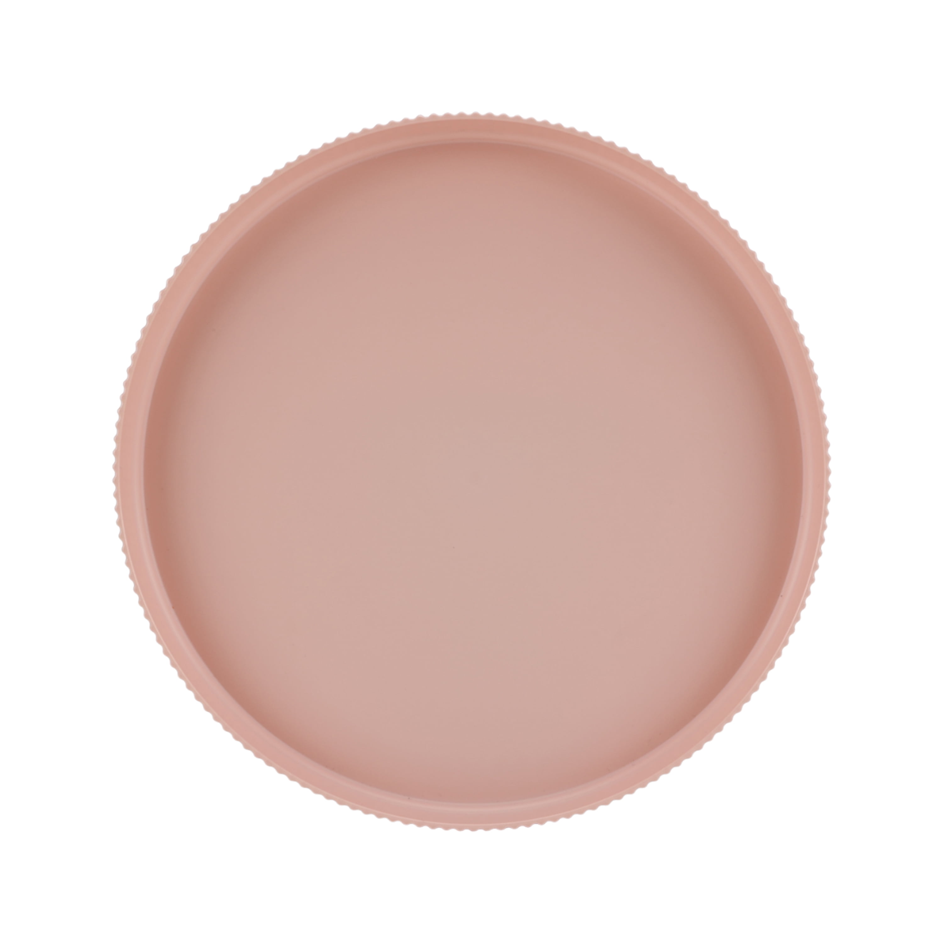 (3 pack) Mainstays Eco-Friendly Recycled Plastic Dinner Plate, Blush Pink, 10"