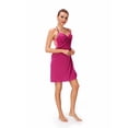 thumbnail image 5 of Women's Backless Solid Beach Dress Bikini Cover Up Chemise Sundress for Summer, 5 of 7
