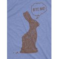 thumbnail image 2 of Mens Bite Me Chocolate Easter Bunny T Shirt Funny Sassy Candy Hilarious Tee Graphic Tees, 2 of 7