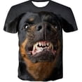 thumbnail image 4 of Camisetas con estampado de cara de animales para niños, ropa de manga corta, informal, bonita, pijama de moda, 2023, 4 of 4