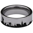 thumbnail image 4 of New York Skyline Tungsten Carbide Ring, 4 of 9