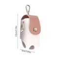 thumbnail image 3 of Waist Bag Portable Leather Storage Bag Mini Waist Pouch With Buckle Clip For Women Men Belt Golf Gift, 3 of 6