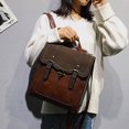 thumbnail image 2 of Mochila Vintage de cuero Pu para mujer, morral escolar de estilo Preppy, bolso de hombro para chica universitaria Fivean unisex, 2 of 2