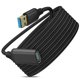 thumbnail image 1 of Cable de extensión USB 3.0 tipo A macho a hembra, trenzado, alta transmisión de datos (0,5 metros/1,6 pies), 1 of 4