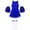 Blue, variant on Yeahdor Kids Girls Cheer Leader Dress with Stockings and Poms Halloween Costume Cheerleading Uniform