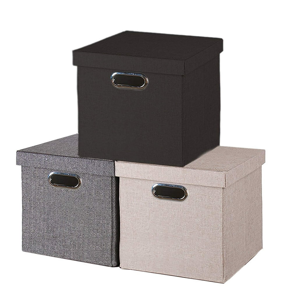 Decor Hut Foldable Storage Cube with Lid, Cover to Keep Everything ...