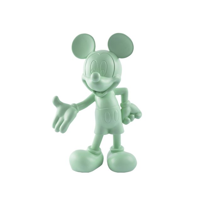 Estatua creativa de Disney Mickey Mouse, muñeco de dibujos animados, escultura de resina, tienda de moda, adornos de decoración del hogar Gong Bohan LED