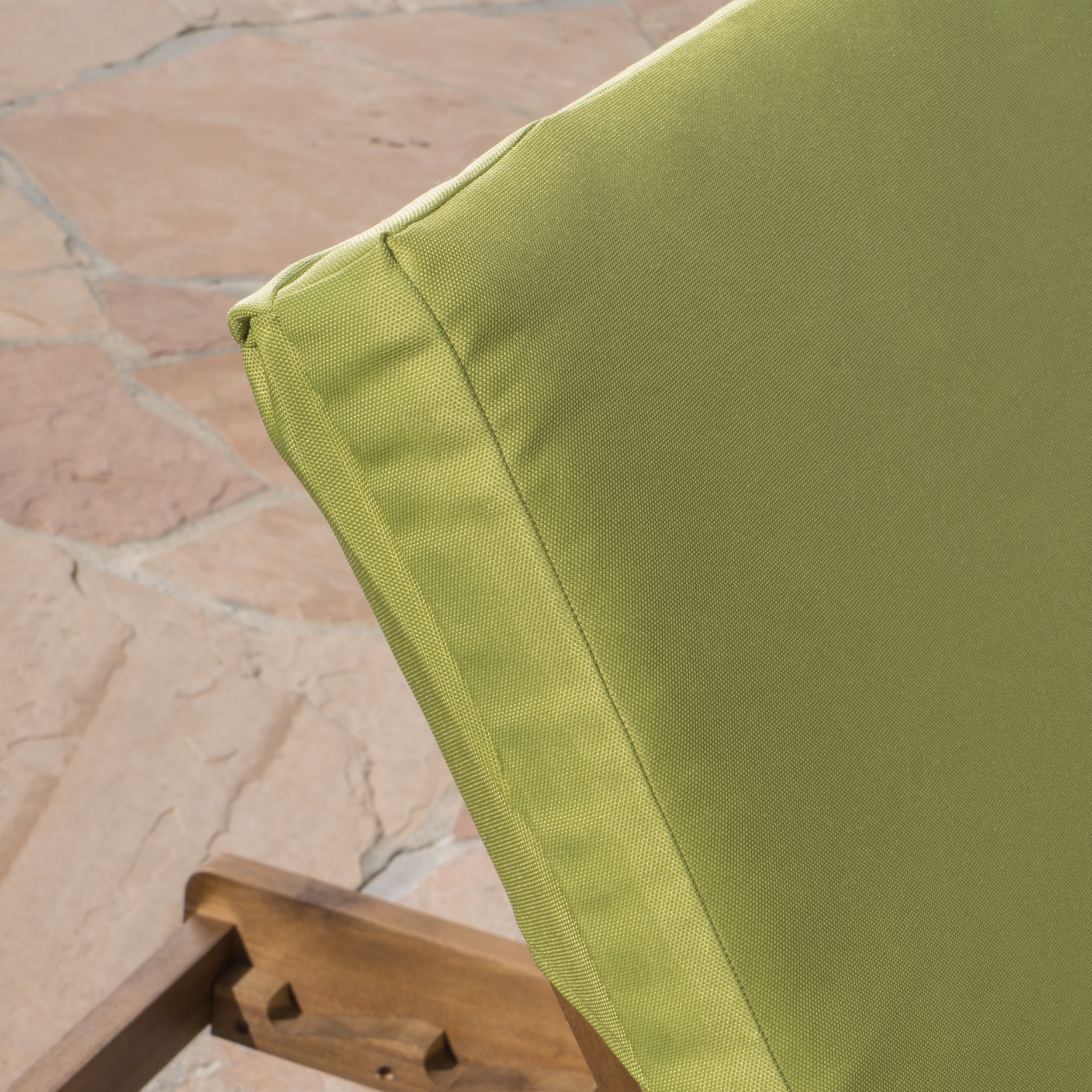 Lilyana Outdoor Water Resistant Chaise Lounge Cushion, Set of 2, Green