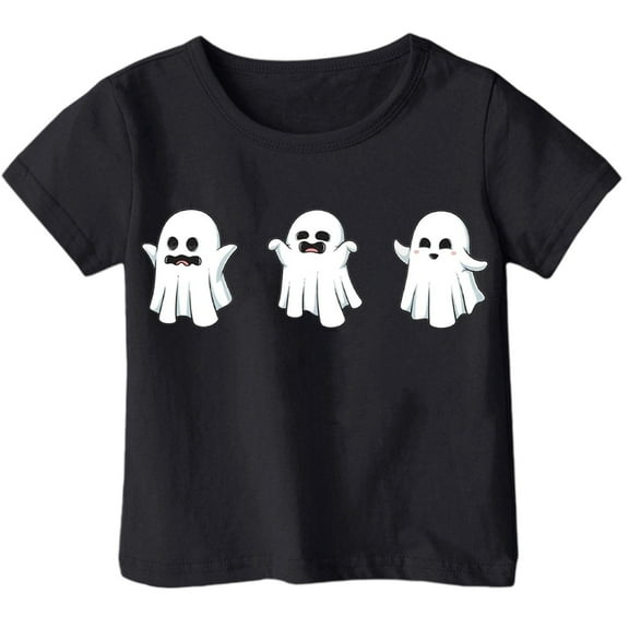Weebloom Kids Halloween Shirts Boys Girls Children Printed T Shirt Style Short Sleeved Top for 1-13 Years Old Outwear,2-3 Years