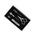 thumbnail image 2 of Kit de bordado, tijeras de costura, suministros de costura, juego de bordado portátil, tijeras de sastre, Kit de costura para proyectos de bricolaje, Plata, 2 of 9