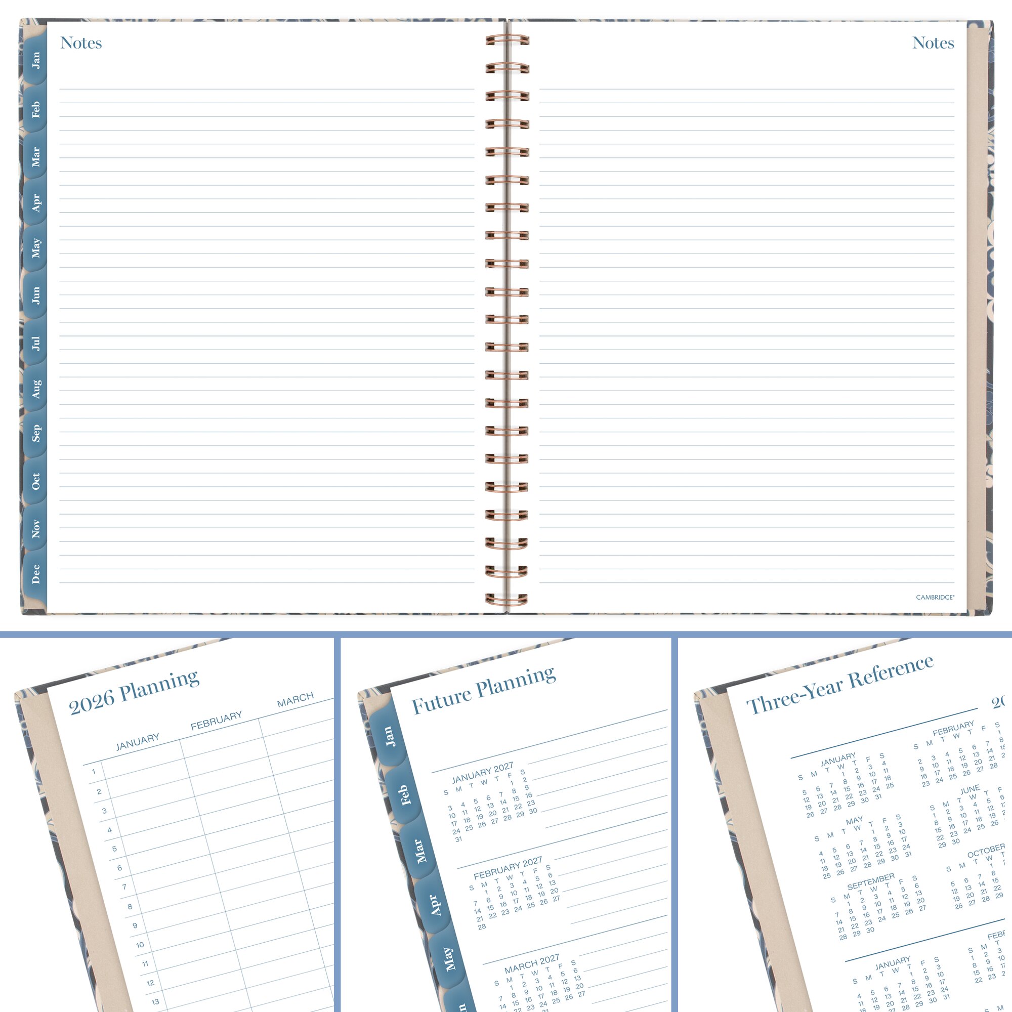 Cambridge Elizabeth 2026 Weekly Monthly Planner Large 8 12 x 11 - Regular Year