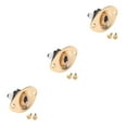 thumbnail image 1 of Justharion Oval 1/4 6.35mm Electric Guitar Ukulele for Jack Output Input Socket Plug gold 3Set, 1 of 6