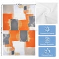 thumbnail image 5 of Burnt Orange Gray Kitchen Towels Set of 4, Water Absorbent Dish Towel, Modern Abstract Oil Painted Geometric Decorative Hand Towels - Quick Drying Cloth for Cooking Baking, 18x28 Inch, 5 of 8