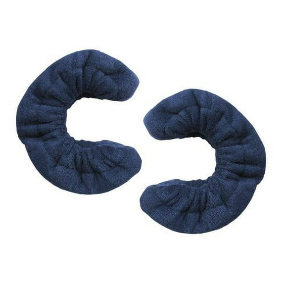 New A&R Ice Hockey Figure Skate Terry Cloth Blade Covers Soaker Guards Navy Blue