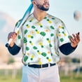 thumbnail image 5 of Lsque Pineapple Pattern Mens Polo Golf Shirts Funny Graphics Shorts Sleeve Button Shirts Baseball T-shirt-4X-Large, 5 of 7