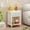 Sage/White, variant on Peispie Wooden Nightstand with One Drawer and Open Shelf for Kids & Adults, Modern Side Table. Comfy End Table with Storage for Bedroom, Nursery, Sage
