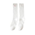 thumbnail image 1 of Guardurnaity 1 par de calcetines de punto de estilo japonés para niña, calcetines transpirables universales de temporada, calcetín , calzado, , Medias Blanco Tipo 3, 1 of 6