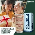 thumbnail image 4 of Baseball Dad Tumbler with Lid 20oz Stainless Steel, Baseball Coffee Travel Mug, Baseball Dad Gifts for Christmas from Son Daughter, 4 of 6