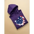 thumbnail image 3 of American Heart 4Th Of July Hoodie Women -Image by Shutterstock, Female 4X-Large, 3 of 4