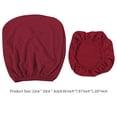 thumbnail image 4 of Pack of 2 Office Chair Cover Simple Style Home Decor Cushion Backrest Cover Wine red, 4 of 5