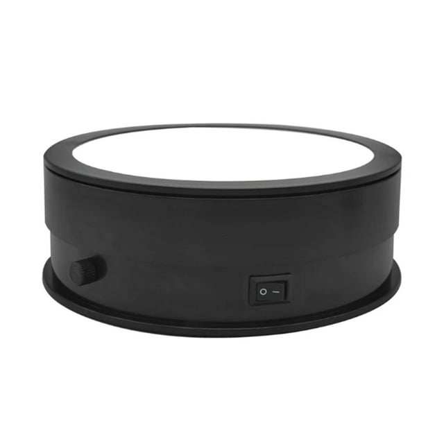 15cm/20cm Electric Turntable Display Stand LED Light Rotating Table Watch Bracelet Jewelry Holder Display Stand ,Quiet and Smooth