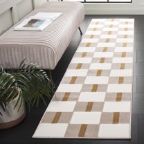 Safavieh Groove Keane Geometric Runner Rug, Ivory/Gold, 2'3" x 8'