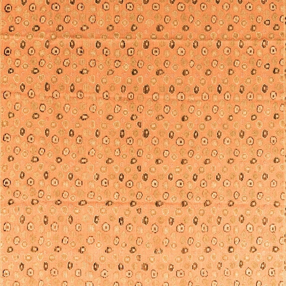 Ahgly Company Indoor Square Abstract Orange Modern Area Rugs, 3' Square