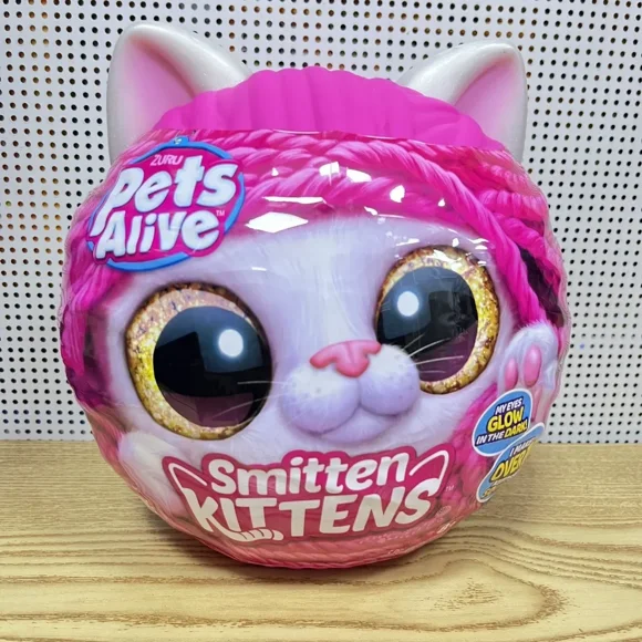 Original New Zuru Pet Woolen Cat Girl Cartoon Dolls Accessories Girls Play HouseSounding Toy Hobbies Holiday Gifts for Children