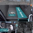 thumbnail image 2 of Chumajor Extensor de asiento trasero para perros, soporta 400 libras, funda impermeable para asiento de coche para perros, parte inferior dura, desmontable, 600D resistente a los arañazos, antidesliza, 2 of 5