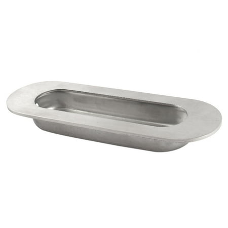 - 12CM Long Radius Edge Stainless Steel Concealed Screw Fix Flush Pull