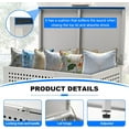 thumbnail image 4 of ABORON Metal Outdoor Deck Storage Box, 43 Gallon Patio Storage Bin with Lockable Indoor Outdoor Use for Package Delivery, Patio Cushions, Patio Furniture, Gardening Tools, Pool Accessories, 4 of 9