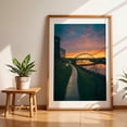 thumbnail image 6 of Scioto River Sunset, Columbus 01 - Columbus Ohio Photography Oak Framed Wall Art Print 24 x 30 inches, 6 of 12