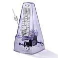 thumbnail image 1 of Uxcell Mechanical Metronome, Metronome for Piano, Guitar, & Other Instruments, Loud Sound and High Precision Track Beat for Beginners,Transparent Purple, 1 of 7