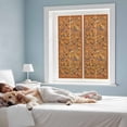 thumbnail image 3 of Boho Yellow Flowers Window Privacy Film, Spring Abstract Watercolor Floral Leaf Static Cling UV Sun Blocking Heat Control Window Tint Day and Night, Non-Adhesive One Way Privacy Cover 17.7''x39.3'', 3 of 7