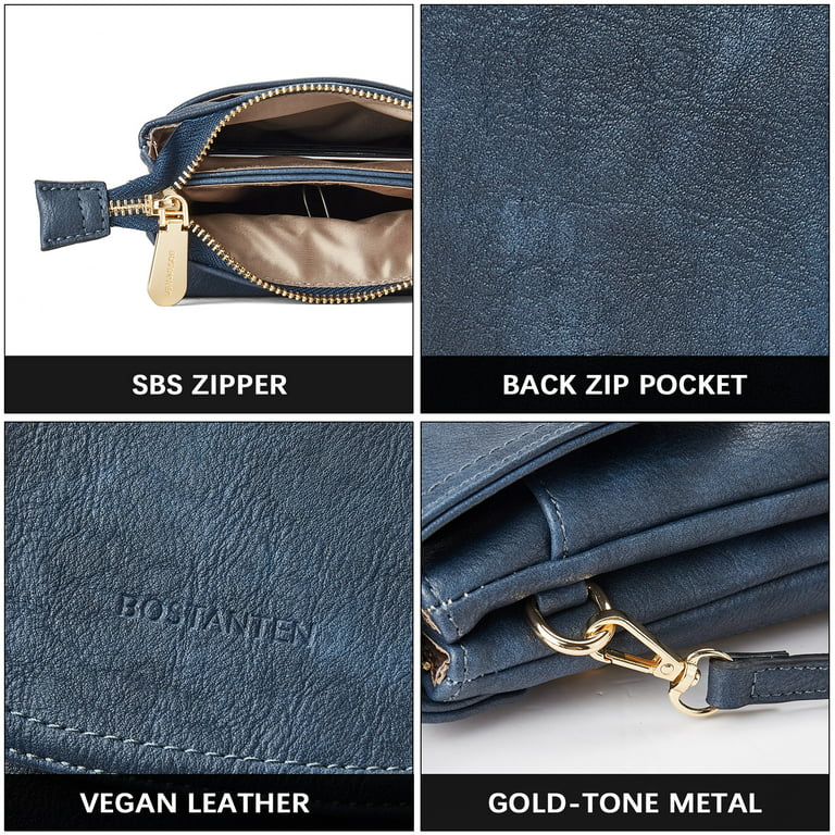 BOSTANTEN Leather Small Crossbody Bags for Women Designer Cell