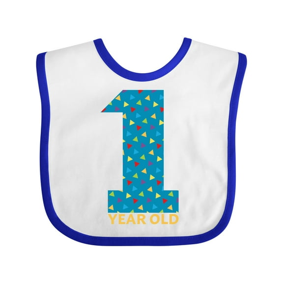 Inktastic First Birthday-1 Year Old Boys or Girls Baby Bib