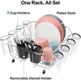 thumbnail image 4 of iSPECLE Small in Sink Dish Drying Rack - Stainless Steel Compact Dish Drainer for RV Kitchen Apartment Sink, Rust Resistant Inside Sink Rack, 1–2 Person Households, 11.6" W x 13.4" L, Silver, 4 of 9