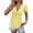 Yellow, variant on Staron Women's Casual V-Neck Short Sleeve Top Solid Color Kink Front Gathered Pullover Blouse Loose T-Shirt, Sky Blue M