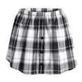thumbnail image 1 of elástica de tela escocesa para niñas de cola con dobladillo falso Blanco Zulema  Camisa de mujer dobladillo falso, 1 of 8