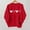 Red4, variant on WAGUTH Women's Love Heart Print Crew Neck Sweatshirt Long Sleeve Casual Pullover Tops for Valentine's Day Daily Wear,L